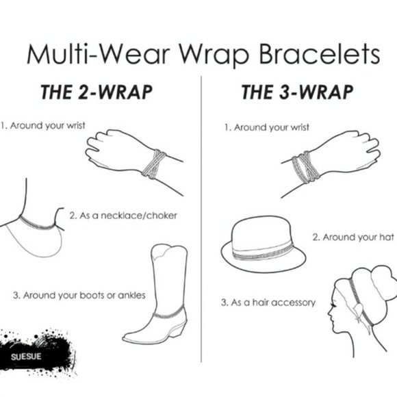 NEW Handmade Natural Stones 3 Wraps Bracelet - Picture 3 of 3